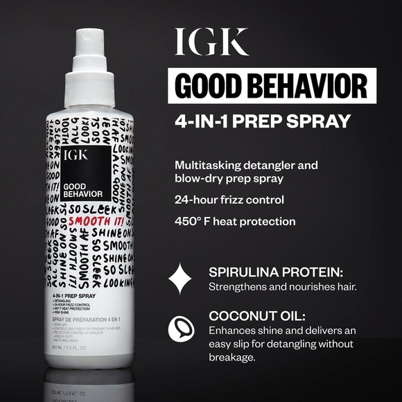 IGK ✨NWT✨ Good Behavior 4-in-1 Prep Spray 7.0oz - Picture 3 of 6